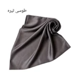 مینی اسکارف ساتن رنگ طوسی تیره